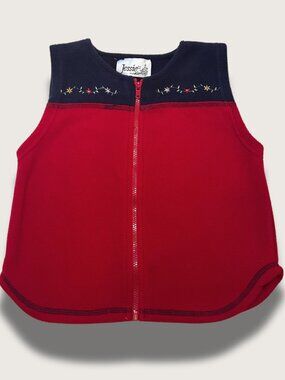 Vintage Jessie Fleece Embroidered Vest